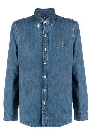 Dark blue denim shirt RALPH LAUREN | 710548539001DENIM
